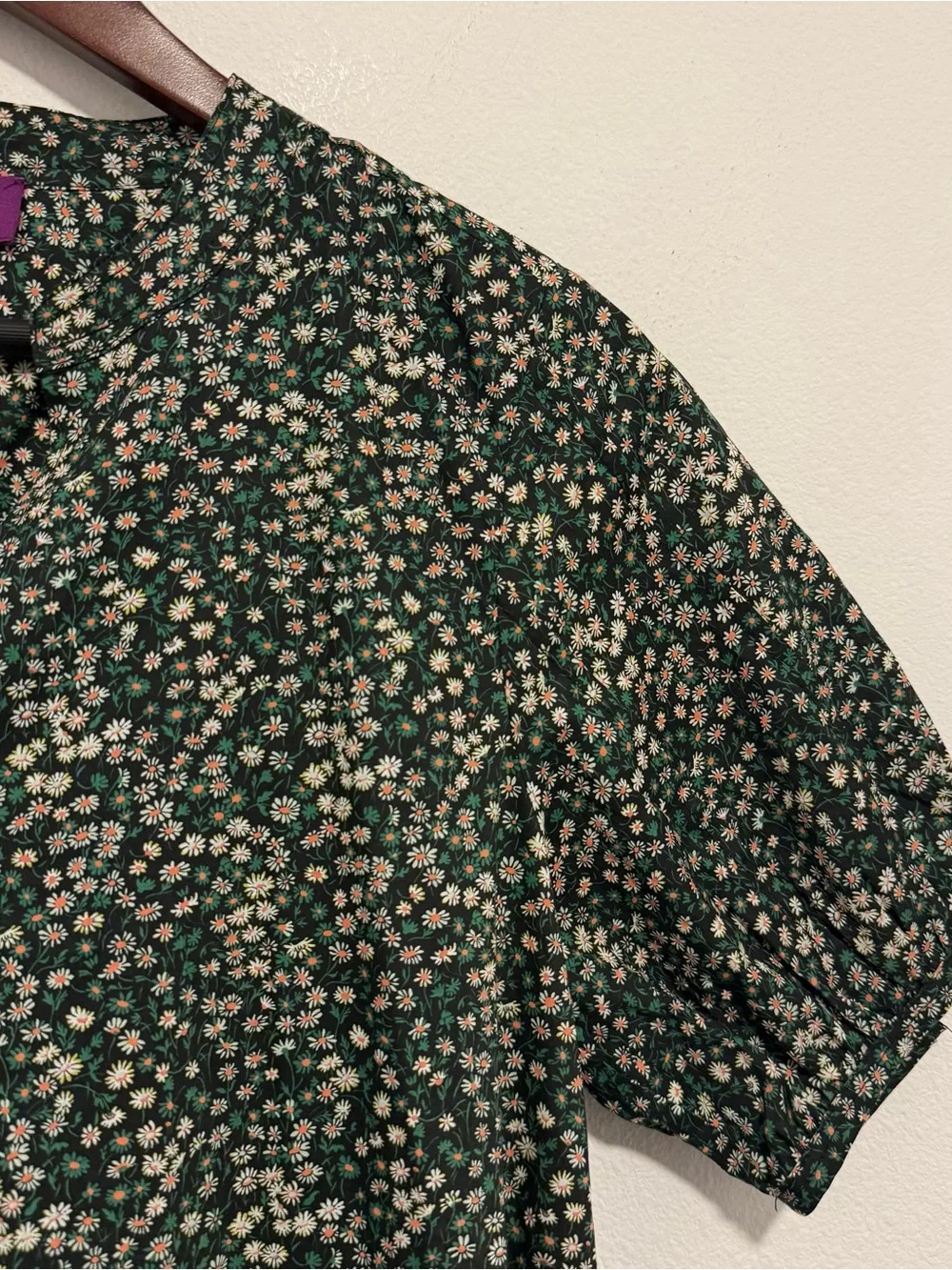 J. Crew Cotton Liberty Fabric Short Sleeve Dress Delilah Pockets Size XS Tall